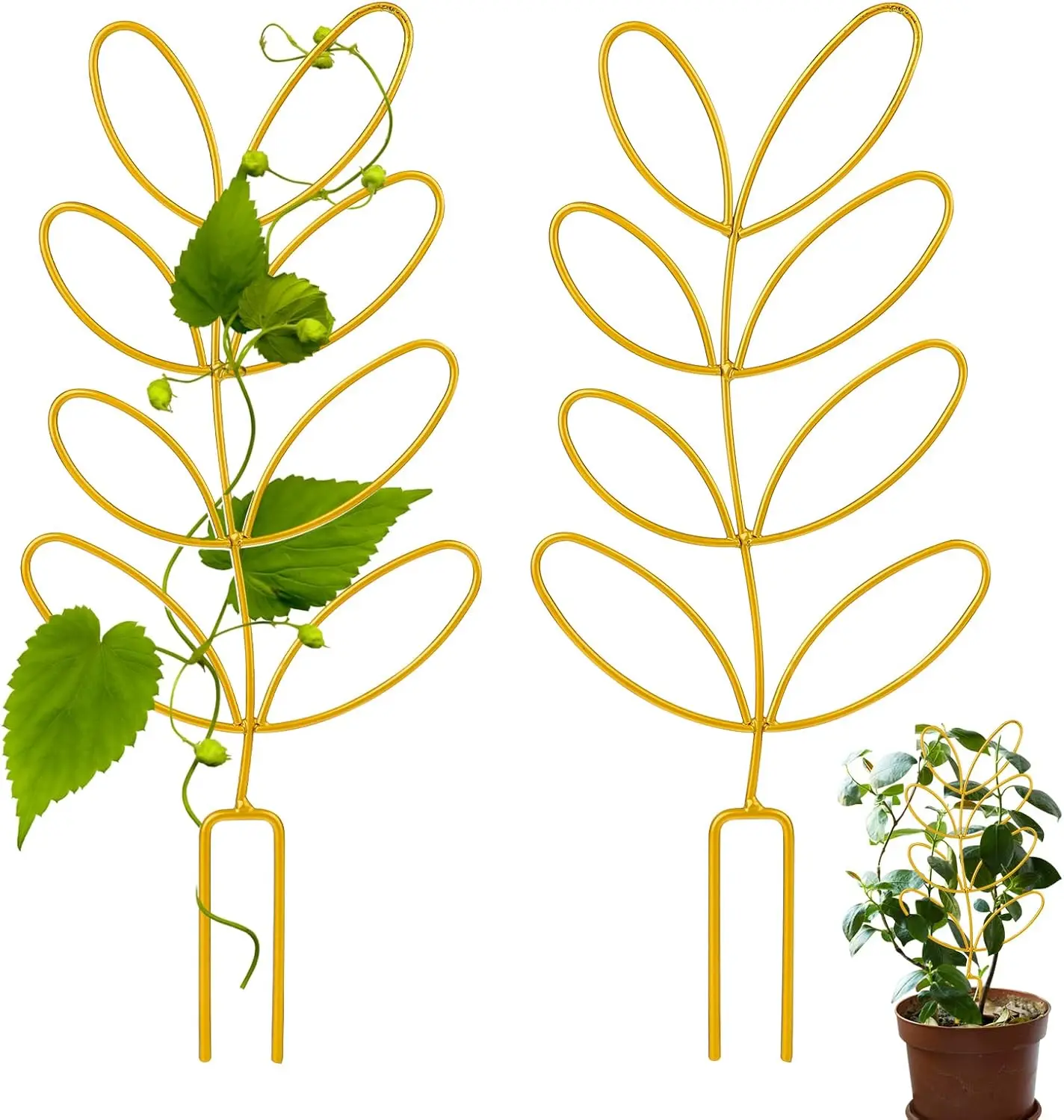 2 Pack 12'' Leaf Sh…