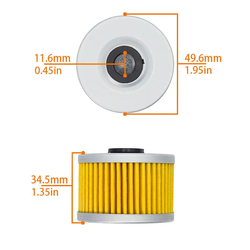 Motorcycle Part Oil Filter For KAWASAKI KLX250 KLX300 LONCIN CR6 YF300 Loncin VOGE300R CR6 LX300-6A Off-Road Motor Dirt Pit Bike
