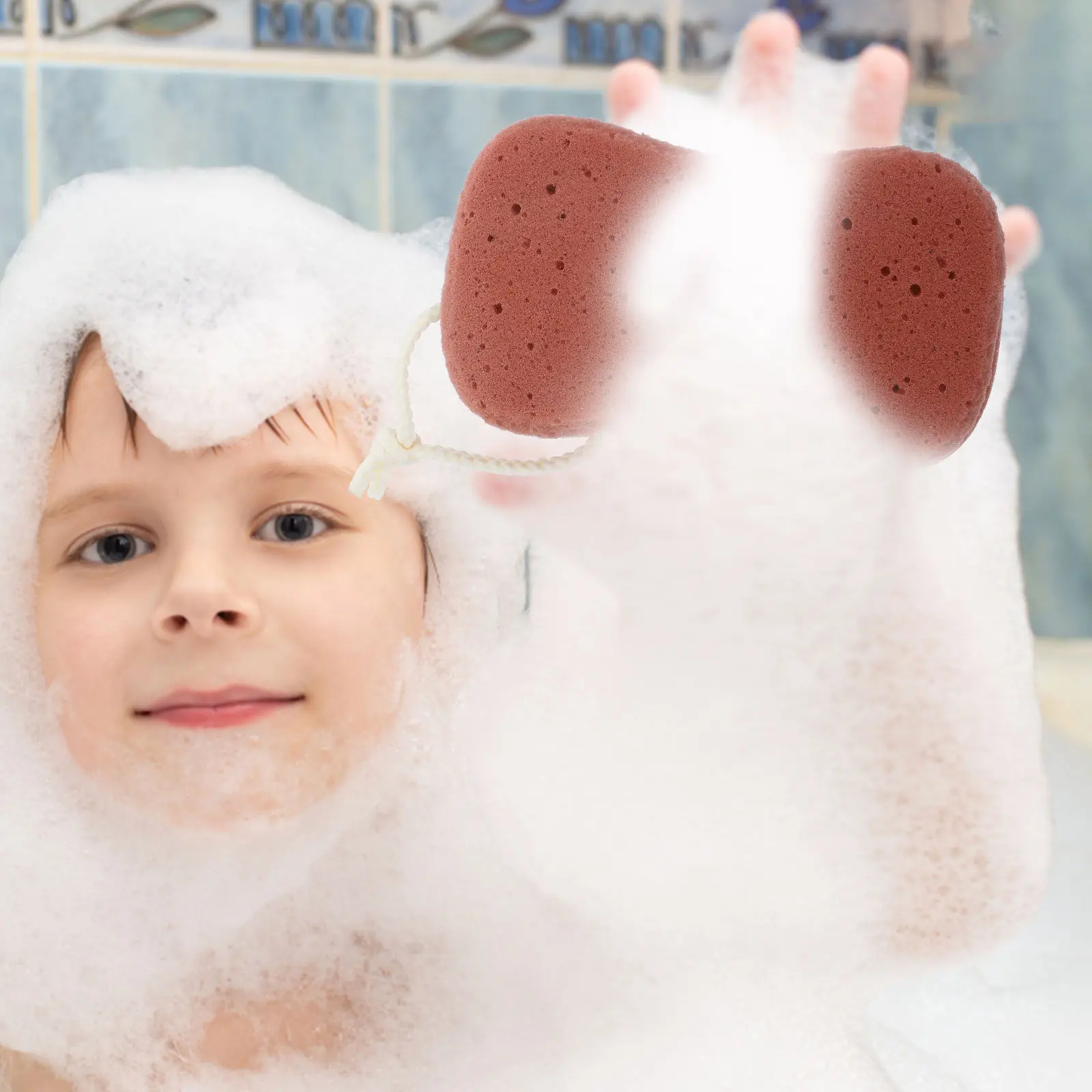 

Shower Sponge Bathing Exfoliating Scrubber Soft Texture Skin Cleaning Pouf Bath Shower Sponge Brush Travel Portable