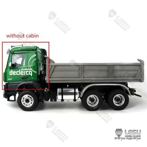 In Stock Lesu Tripper 1/14 6X6 3348 Hydraulic Rc Dumper Truck Motor W/O Cabin For Diy Tamiyaya Remote Car Toucan Boys Toys