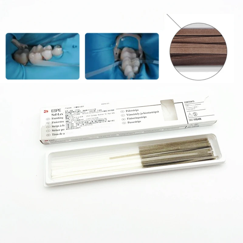 Original 3M ESPE Sof-Lex Finishing Strips 1954N Dental Polishing Kit Rubber Polisher Dentistry Finishing &Polishing Strips 1954