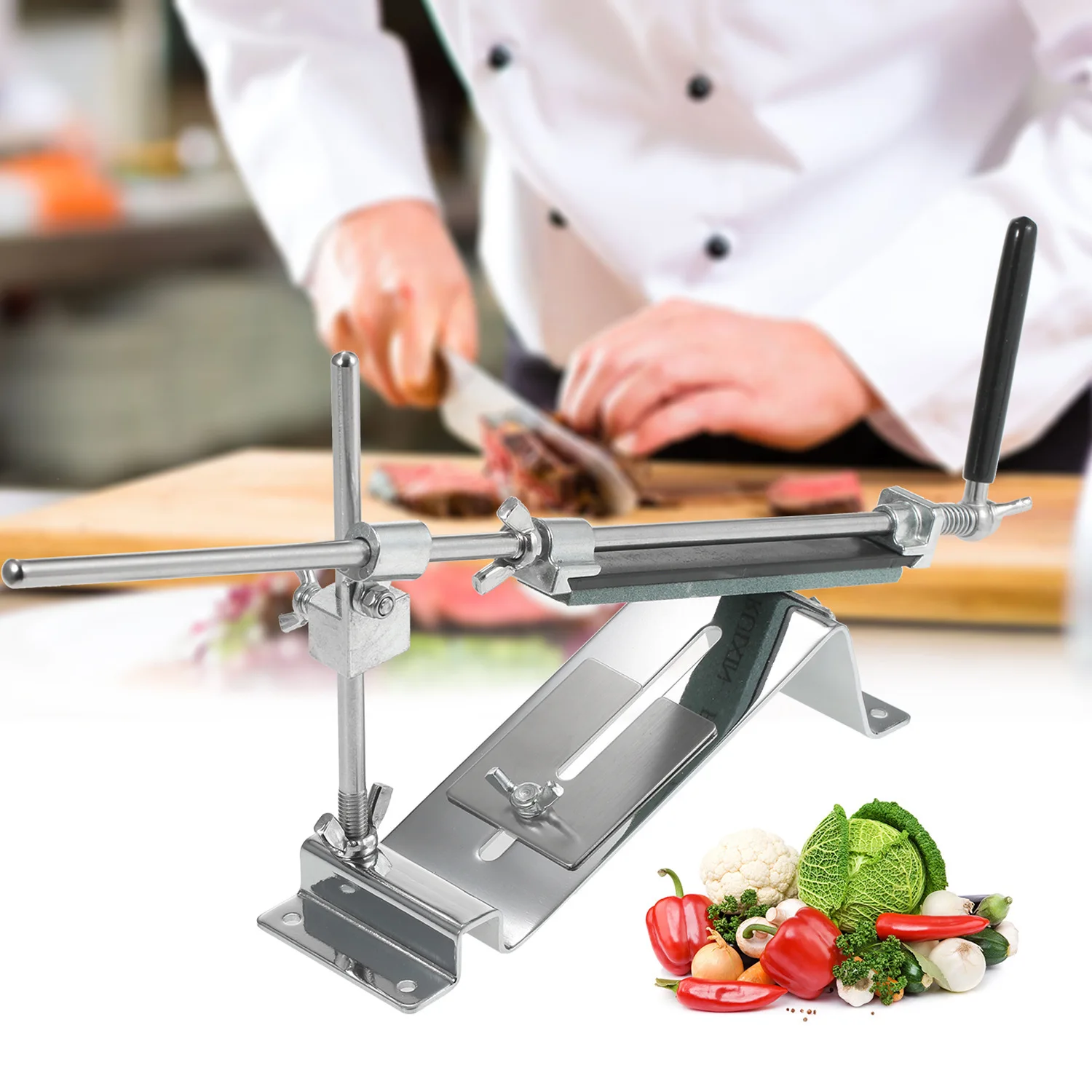 

Домашняя модернизированная точилка для ножей Ruixin Pro с фиксированным углом, алмазные стержни, точилка для камней, кухонная машина, инструменты для точильного камня