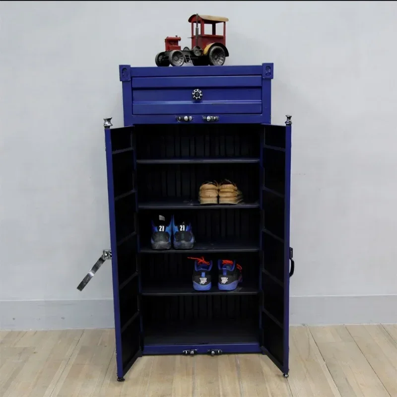 

Industrial metal shoe racks cabinet for living room furniture