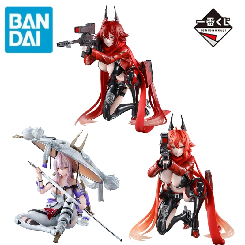 BANDAI Original Ichiban Kuji GODDESS OF VICTORY: NIKKE CHAPTER4 Red Hood Guren Anime Action Figures Toys For Kids Gift Model