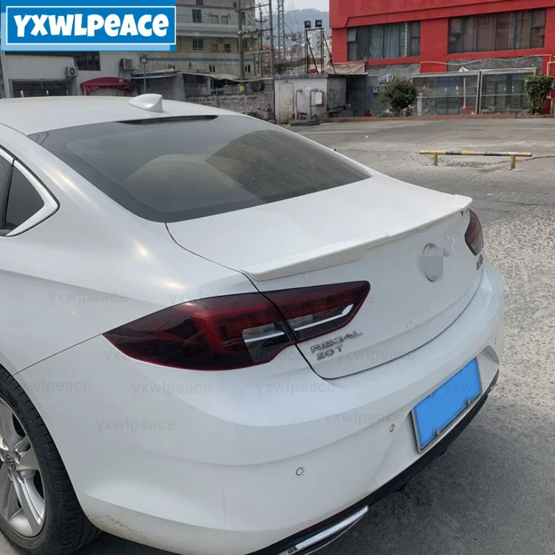 

For Buick Regal Opel Badge 2017 2018 2019 2020 2021 High Quality ABS Plastic Unpainted Color Rear Trunk Lip Spoiler Car Styling