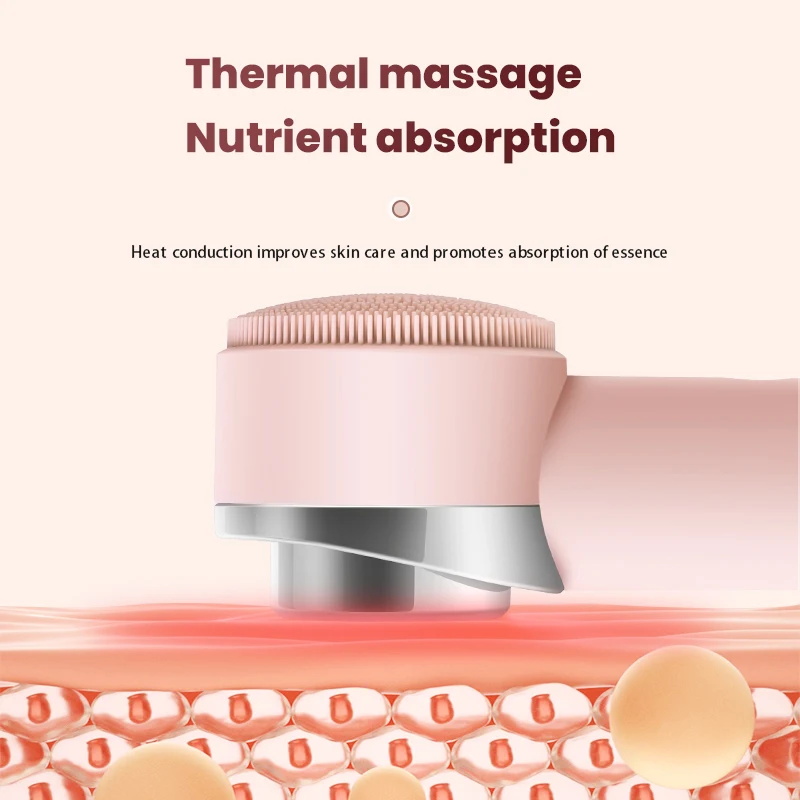 KSKIN Fabrieksgroothandel Draagbare waterdichte siliconen gezichtsreinigingsborstel Oplaadbare geïmporteerde huidverzorging gezichtsreiniger