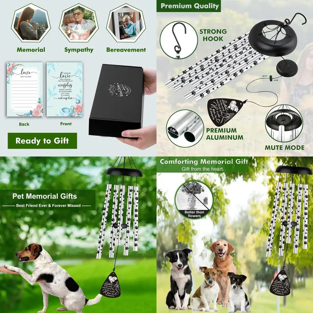 

Dog Memorial Gifts for Loss of Dog Pet Bereavement Sympathy Gift Memorial Gifts for Dogs Wind Chime in Memory of Dog Remembrance