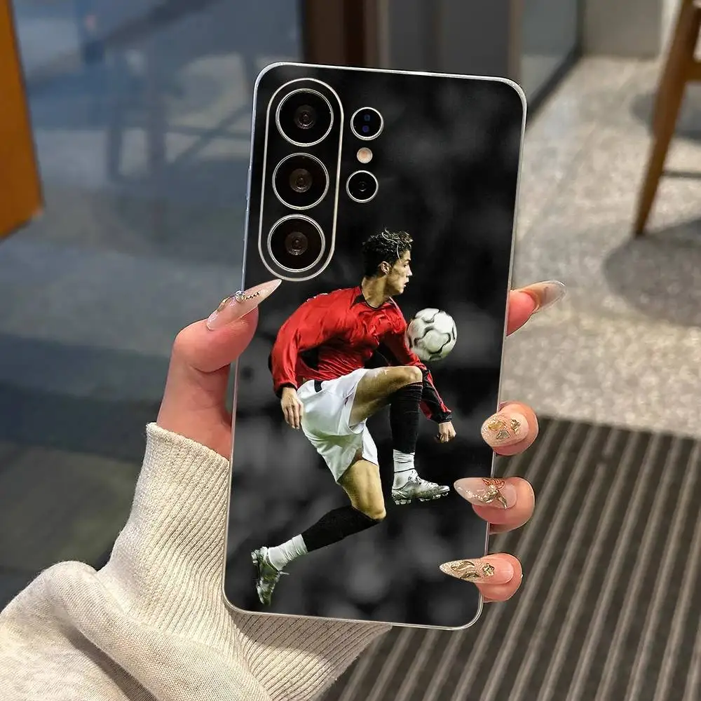 

Famous Football Players C-CR7 Phone Case For Samsung S25,S24,S21,S22,S23,S30,Ultra,S20,Plus,Fe,Note,10,9,5G Transparent Cover