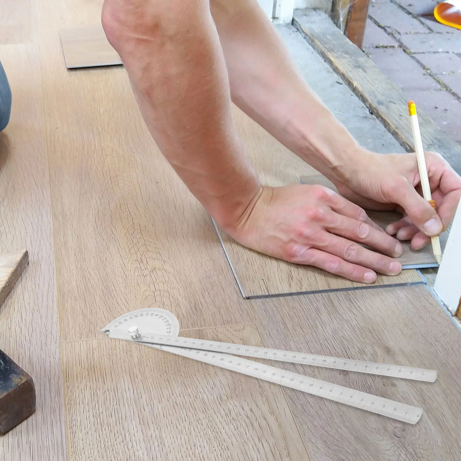 Woodworking Angle Ruler Tools for Gauge Protractor Measuring Device Swing Arm Measurement Large