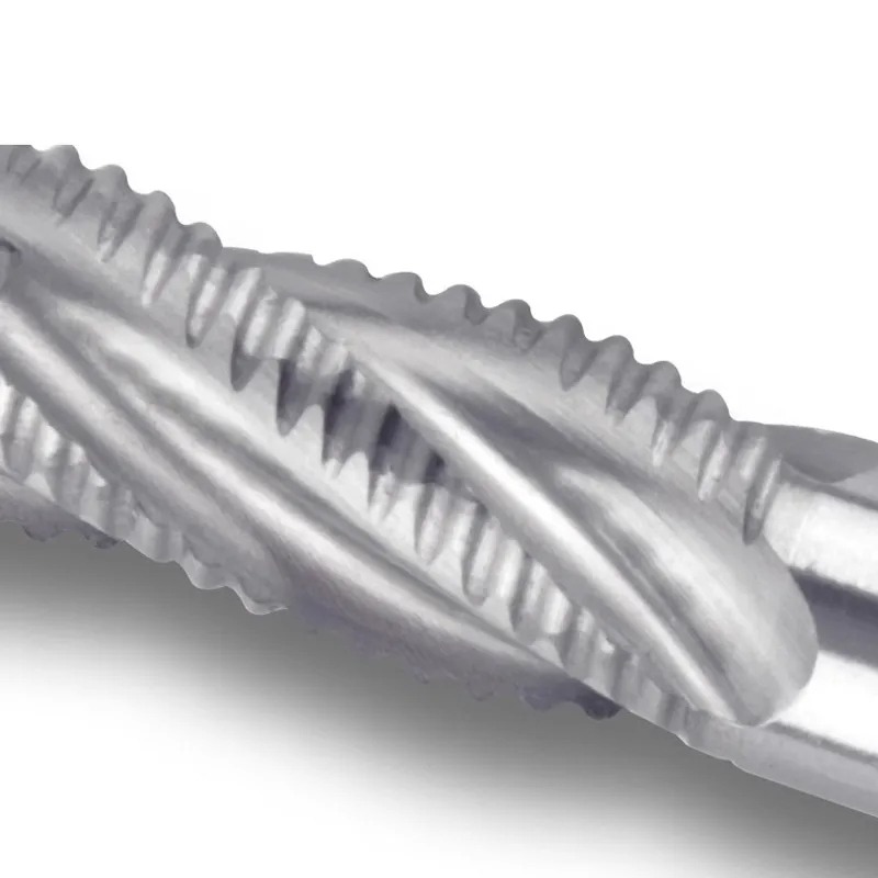 ROMTIC High-speed Steel 4-Flute Rough Endmill For Aluminum CNC Mechanical Machining Center Milling Cutter Tools
