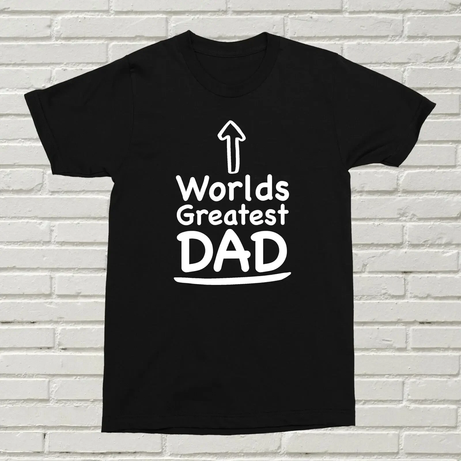 Worlds Greatest Dad T Shirt Fun Zitat Geschenk Geburtstag Vater Papa toll vintage Washed Stretched Breathable Slightly fashion