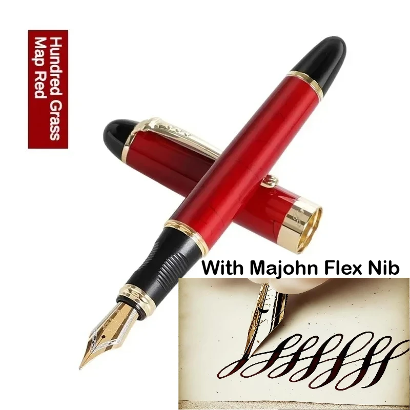 JINHAO X450 Füllfederhalter mit Majohn Flex Nib Kalligraphie-Stift, Metallstifte zum Schreiben, für Schule, Bürobedarf, Schreibwaren – Detail 16