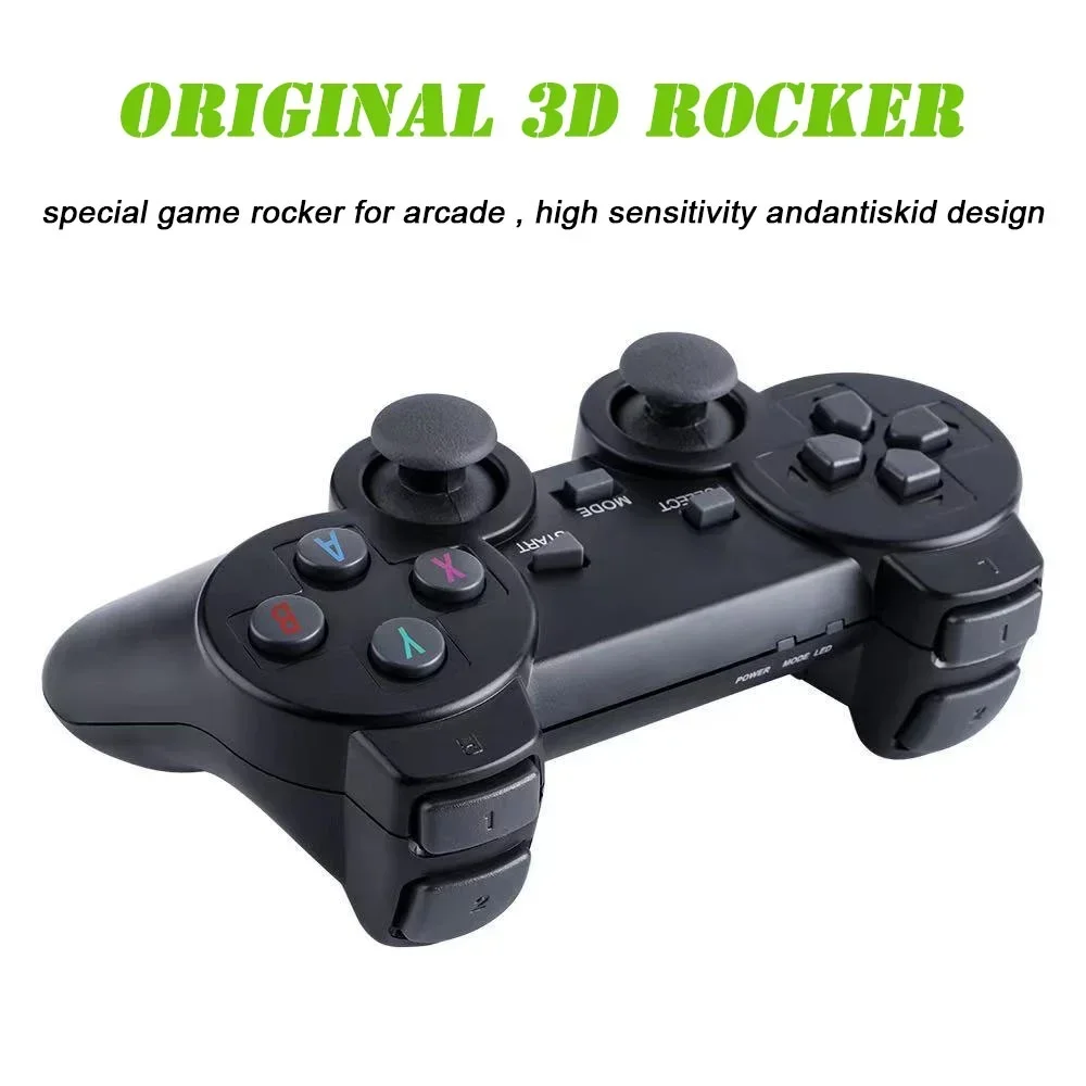 10000 HD 4K M8 Video Game Console Classic Double Gamepad Support Multiple Mame/FC/GB/GBA/MD/PS1 HDMI and TV Projector