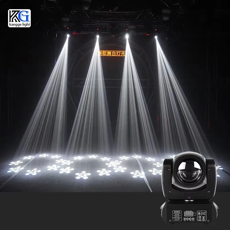 LED Mini 100W DJ Bar Moving Head Beam Light DMX 8 Pattern Lighting Stage Beam Effect 120W Disco Party Beam Lights for Night Club