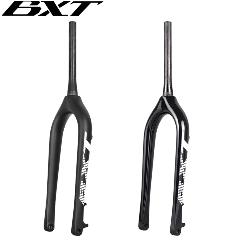 BXT-26er Full Carbon MTB Fork, Fat Fork, Snow Front Fork, 4.8or 5.0 Tire Thru Axle, 150*15mm