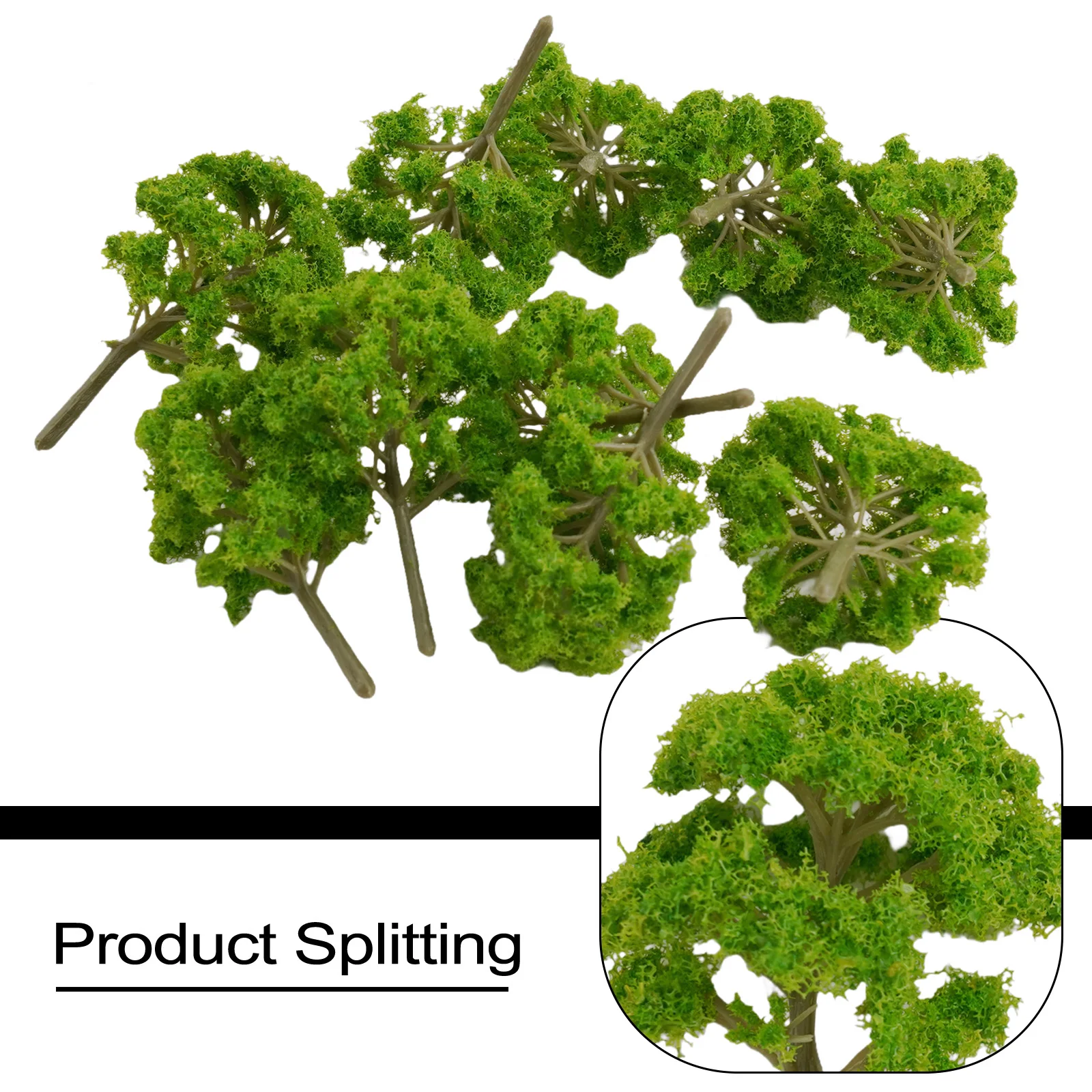 10Pcs 9cm HO OO Scale Model Trees Train Railroad Layout Diorama Scenery Model Railroads For Diy Home Decoration