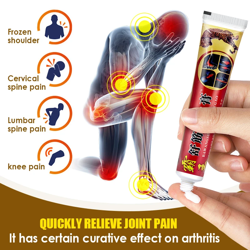 1Pcs Tiger Balm Arthritis Cream Joint Sprain Pain Relieve Plaster Neck Back Pain Relax Muscles Strain Herb Medical Ointment S104