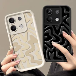 Colored Stripe Case For Xiaomi Redmi Note 13 12 11 10 Pro 5G Poco F6 X5 M6 X6 11T 13T Pro Shockproof Bumper Soft Silicone Cover