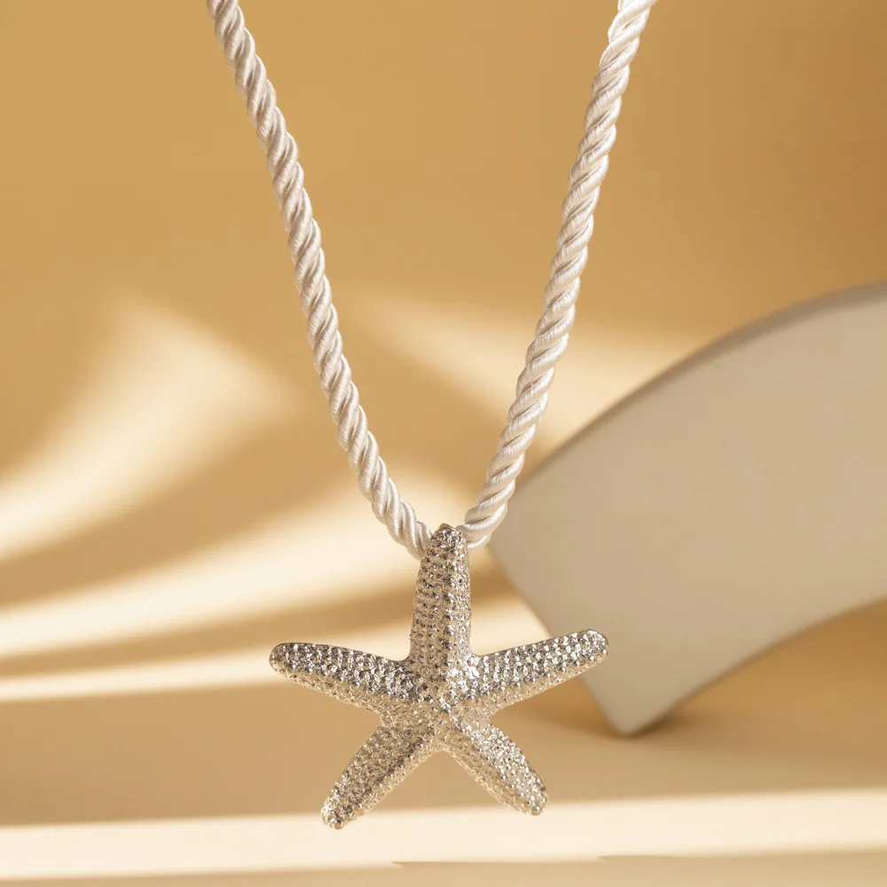 Fashionable Personalized Star Pendant Necklace For Women Niche Light Luxury Women\'s Starfish Necklace Jewelry Wholesale