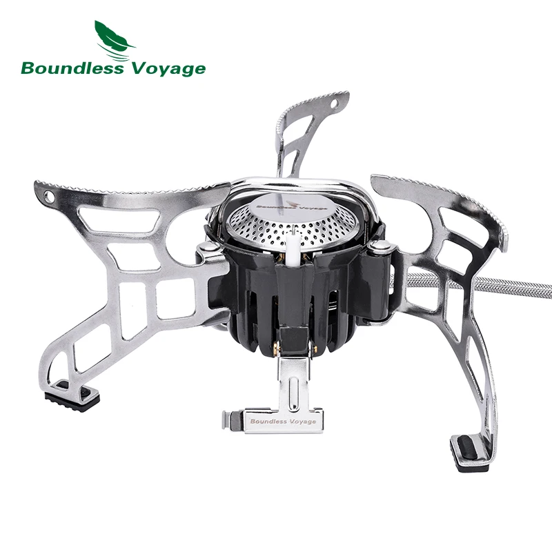 Boundless Voyage Camping Gas Stove Outdoor Portable Lightweight Furnace Burner Cooking Big Power Aluminum Alloy
