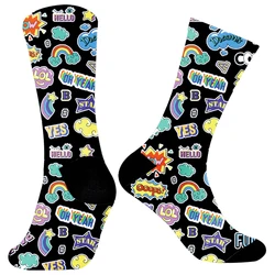 2024 New Summer Print Art Funny Cute Socks Colorful Harajuku Trendy Socks