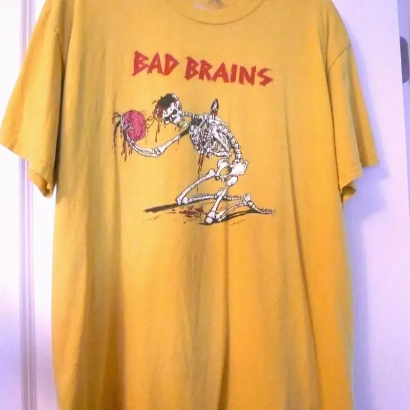 

Желтая футболка BAD BRAINS Band, полный размер S 5XL