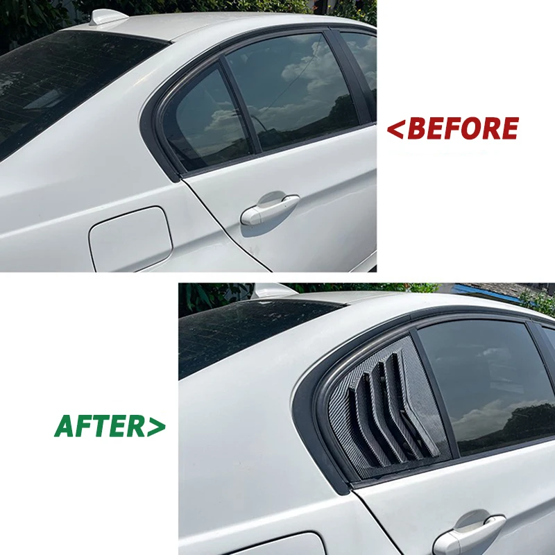 Car Rear Window Louvers For BMW 3 Series E90 320i 330i M3 2005-2011 Shutter Blind Cover Tuning Exterior Parts Car Accessories