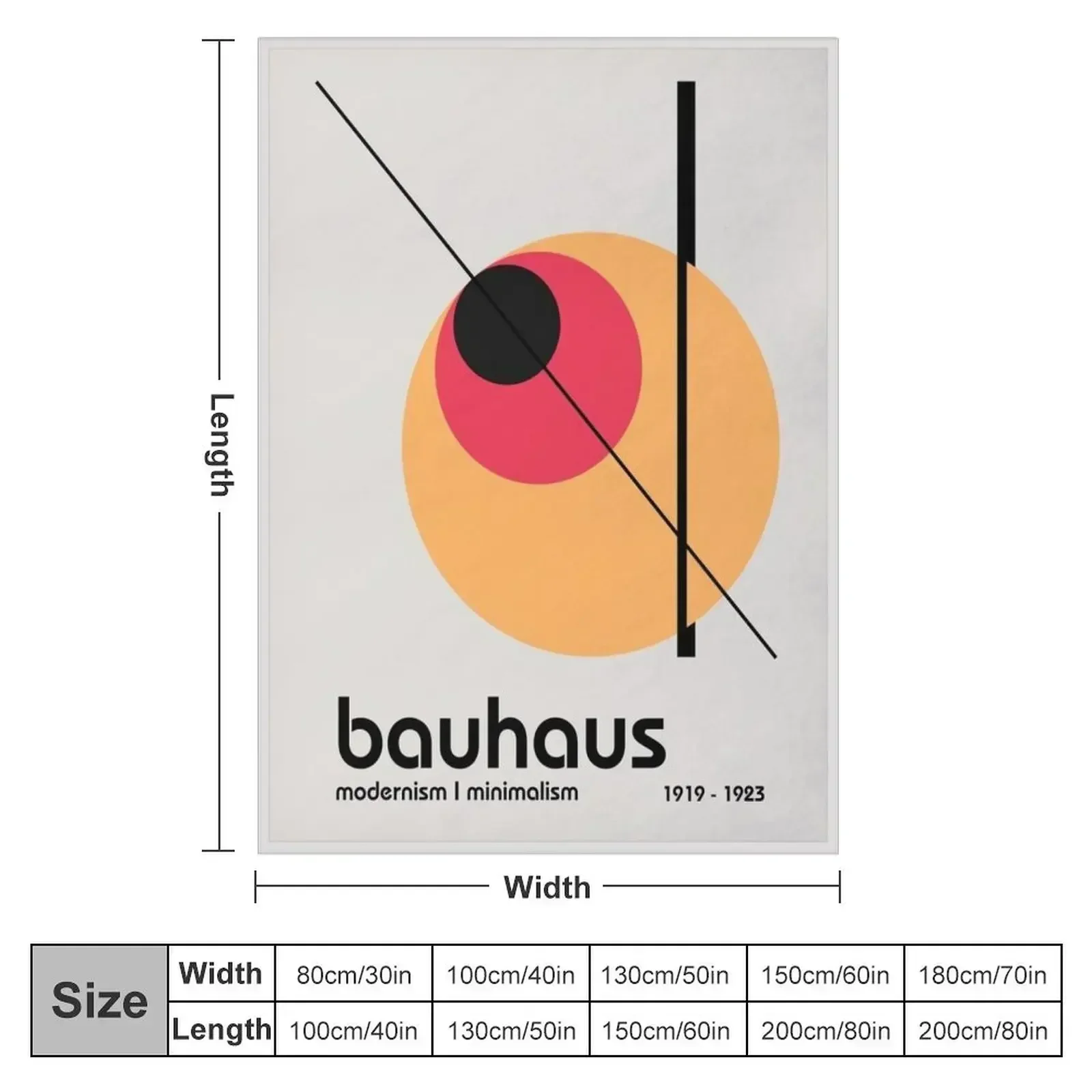 Bauhaus Modernism I Minimalism 1919 - 1923 Throw Blanket halloween Shaggy decorative Bed linens Designers Blankets