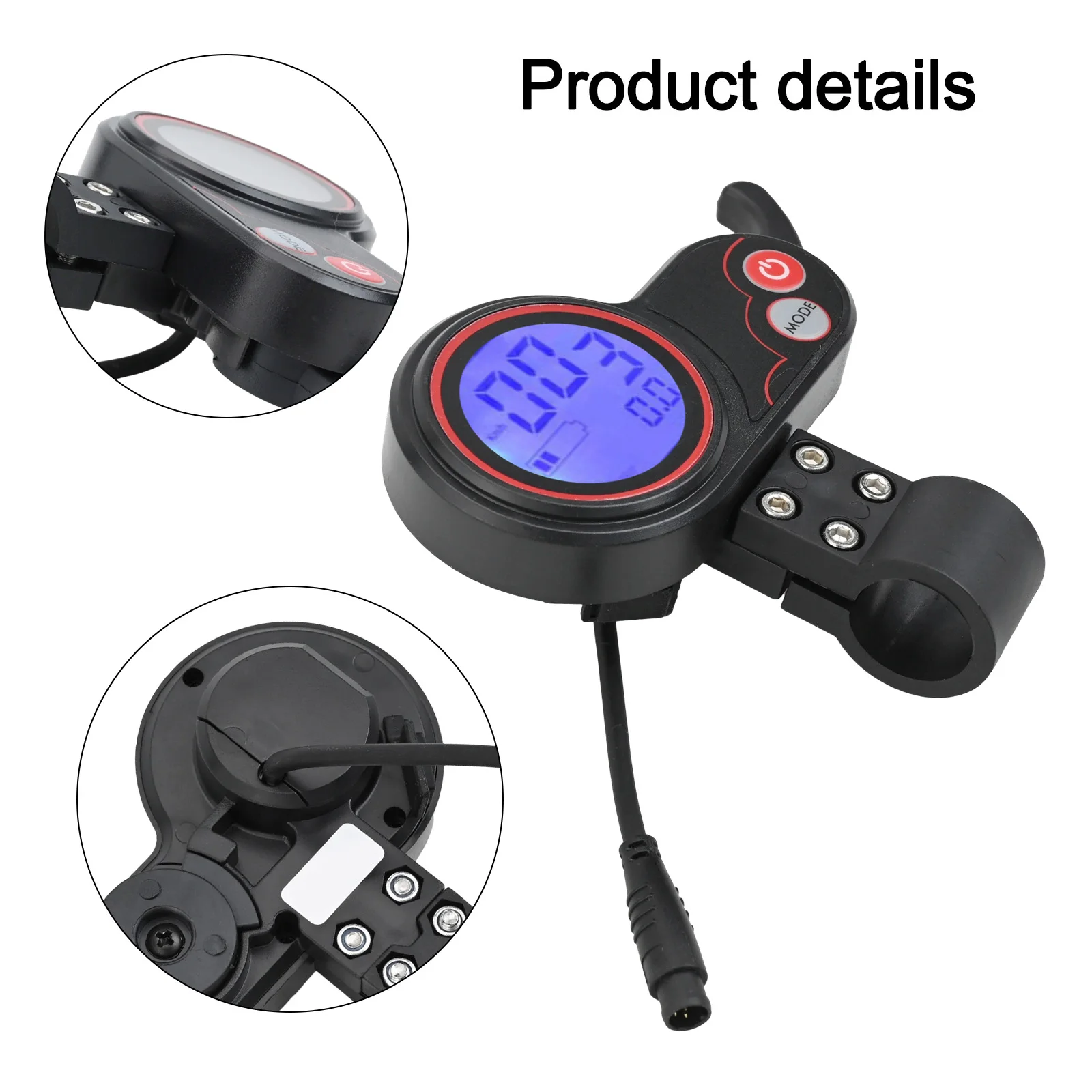 48V 30A Controller Ebike Display Kit Practical To Use 10 Inch Electric Scooter 6pin Display Ebike Upgrade For Ebike