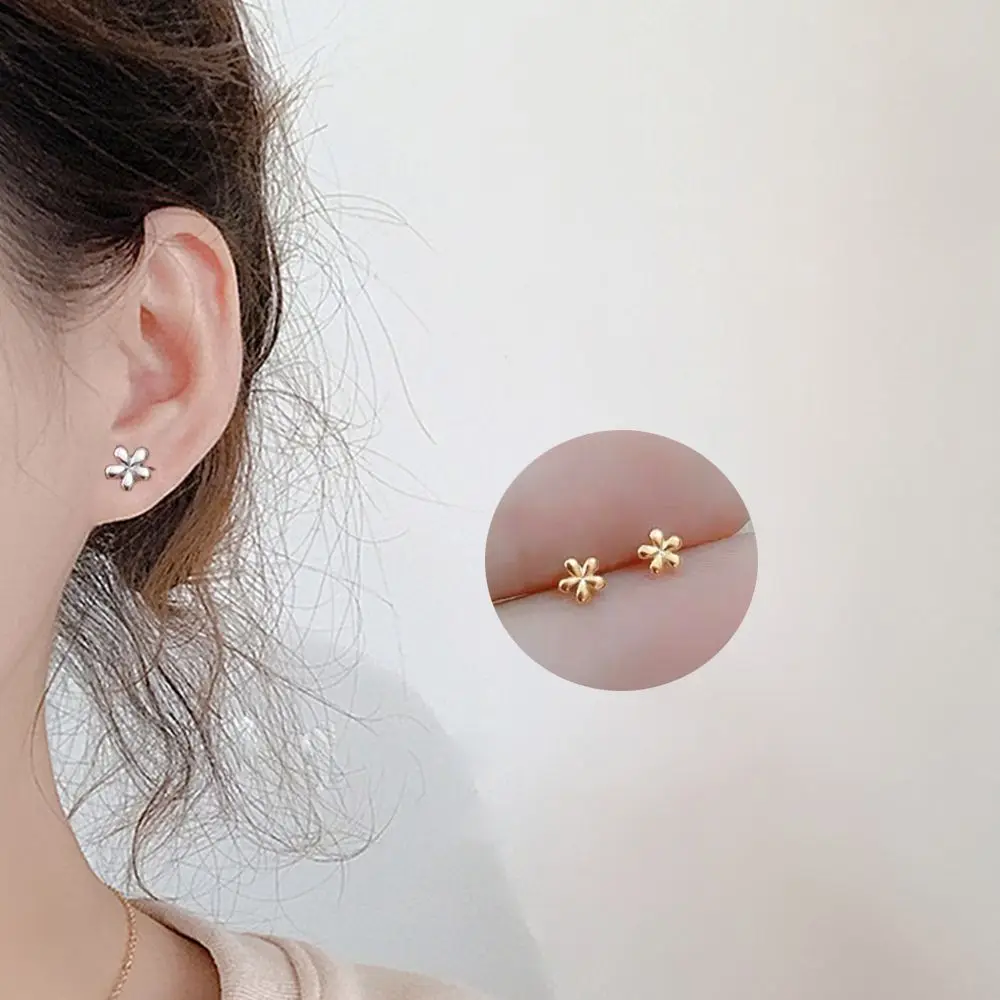 for Women Girls Helix Cartilage Tragus 925 Silver Dinosaur Butterfly Mini Stud Earrings Heart Star Circle Ear Piercing Jewelry