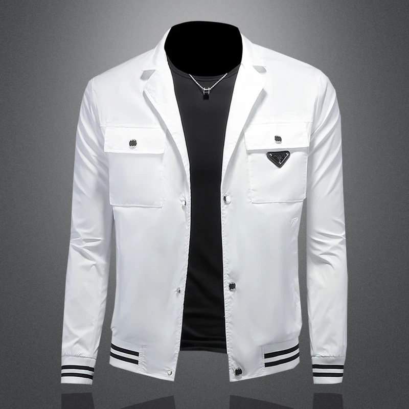 Fashionable and High-Quality Black Jacket for Men with Unique Style and Impeccable Fabric Multiple pockets coats men