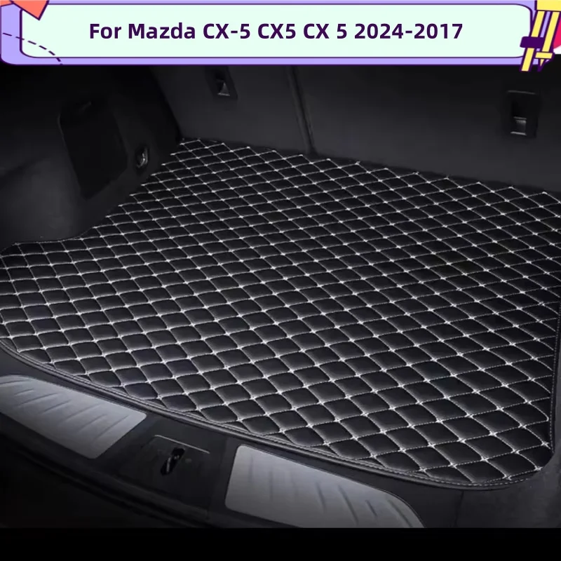 

Microfiber Leather Customized Car Trunk Mat For Mazda CX-5 CX5 CX 5 2024 2023 2022 2021 2020 2019 2018 2017 Car Accessories