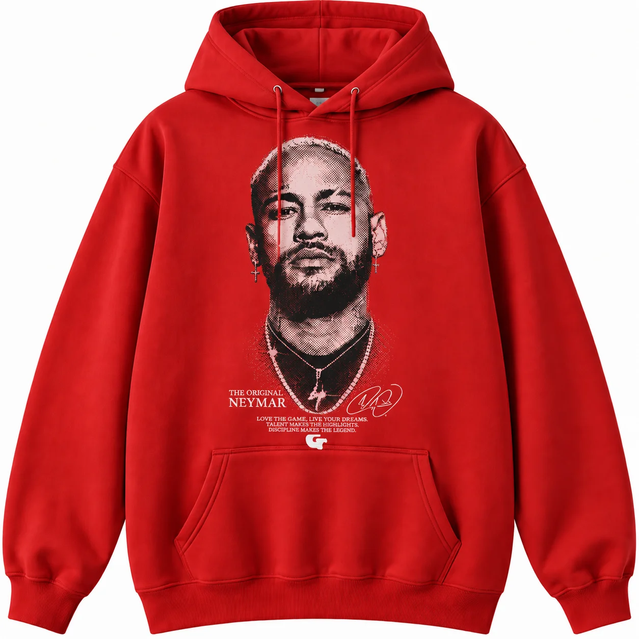 2026 Neymar Graphic Hoodie Men Women Vintage Football Player Print Hooded Sweatshirt Casual Streetwear Pullover Fan Gift