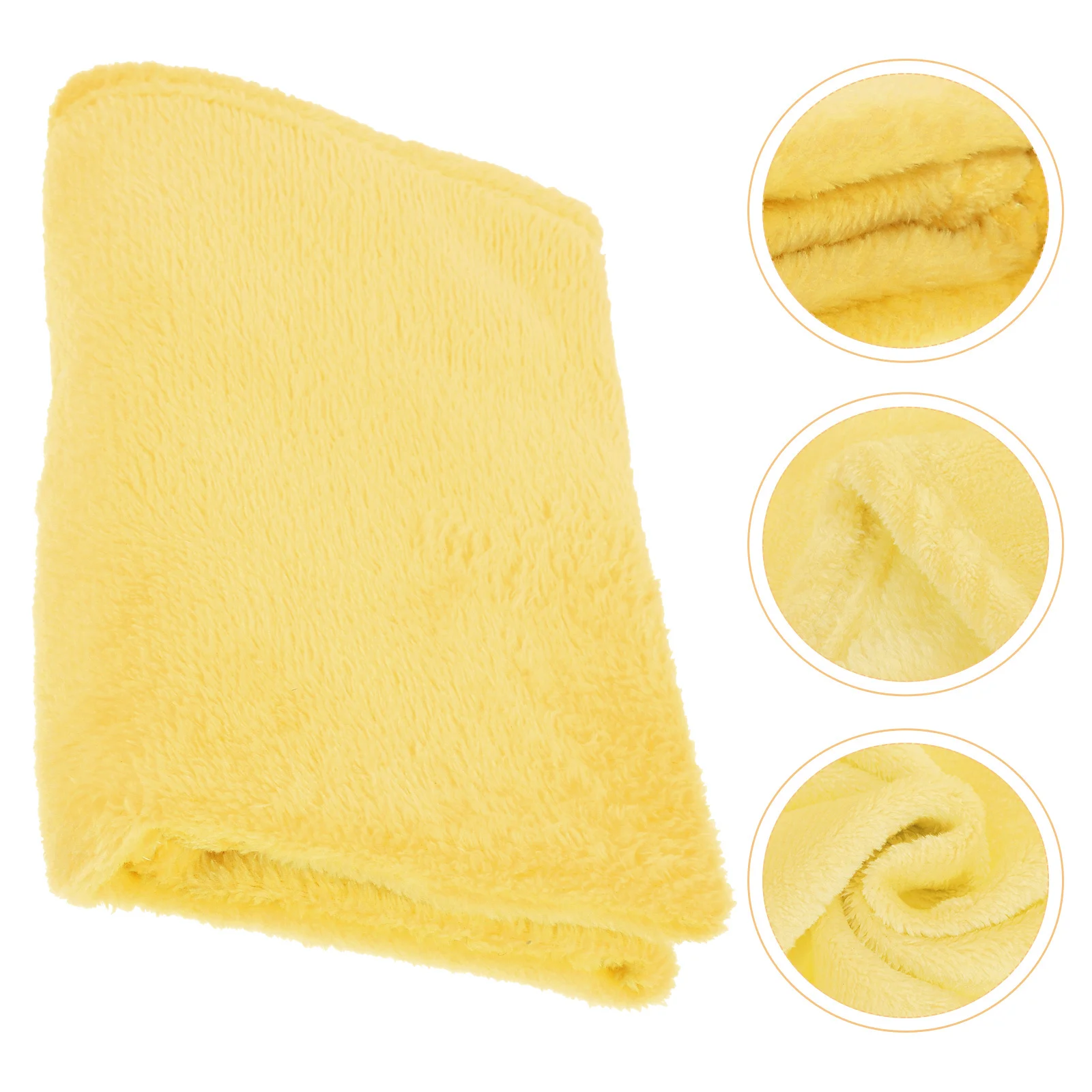 Preciosa manta de lana de franela para mascotas, acogedora, cálida, cómoda, Color sólido, amarillo, costuras de aguja altamente elaboradas