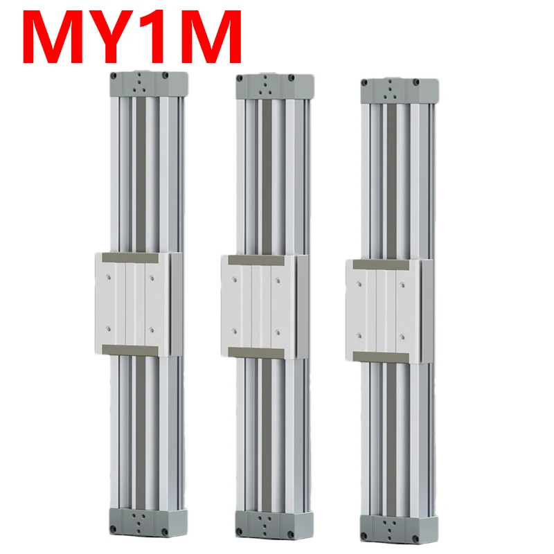 MY1M16/25/32/40/50 Slide Mechanical Jointed Rodless guide Liner Rail Rodless air pneumatic cylinder Stroke 100-1000mm