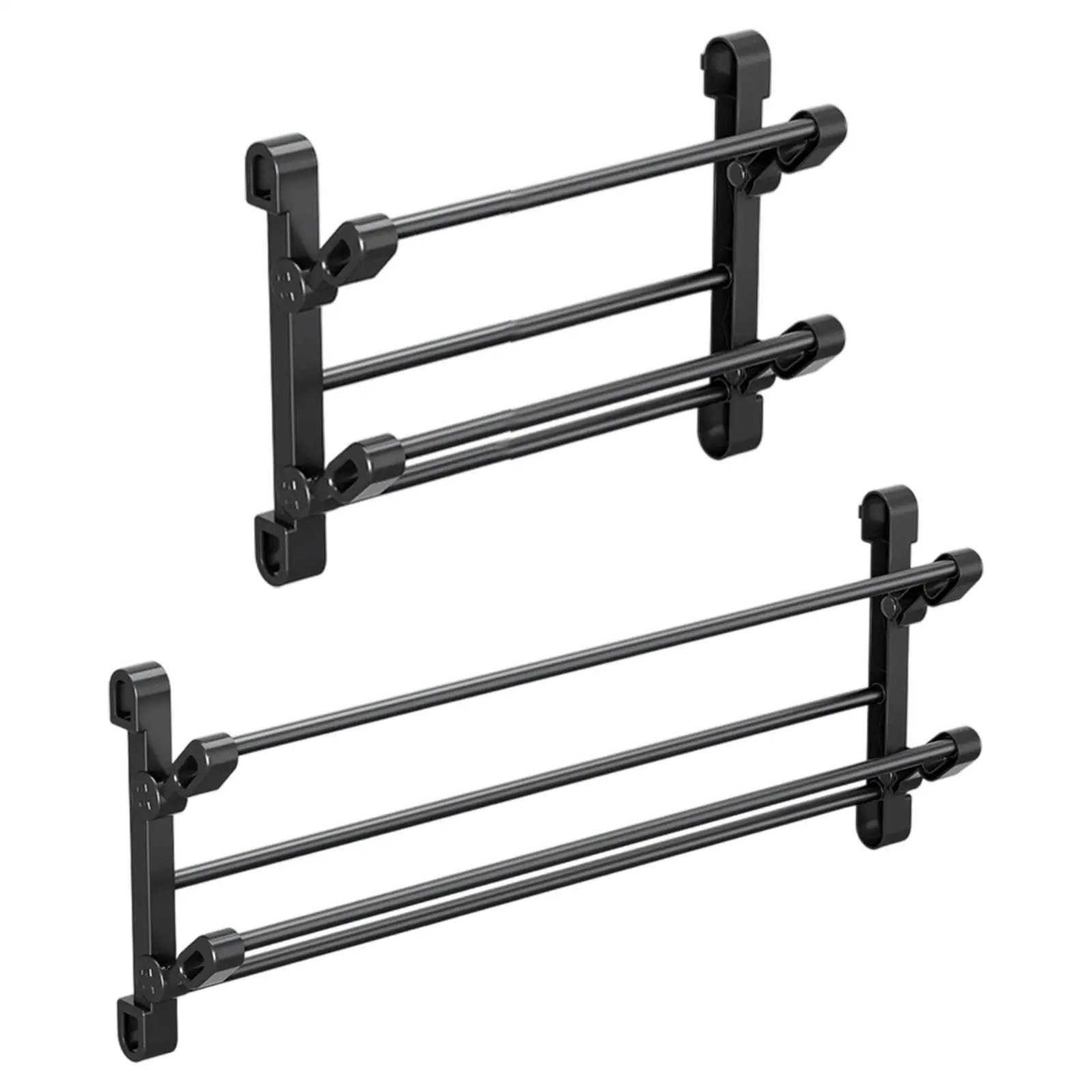 Foldable Wall Mounted Shoe Rack Storage Rack 2 Tier Multipurpose Towel Holder Shoe Holder Shelf for Bedroom Kitchen Entryway