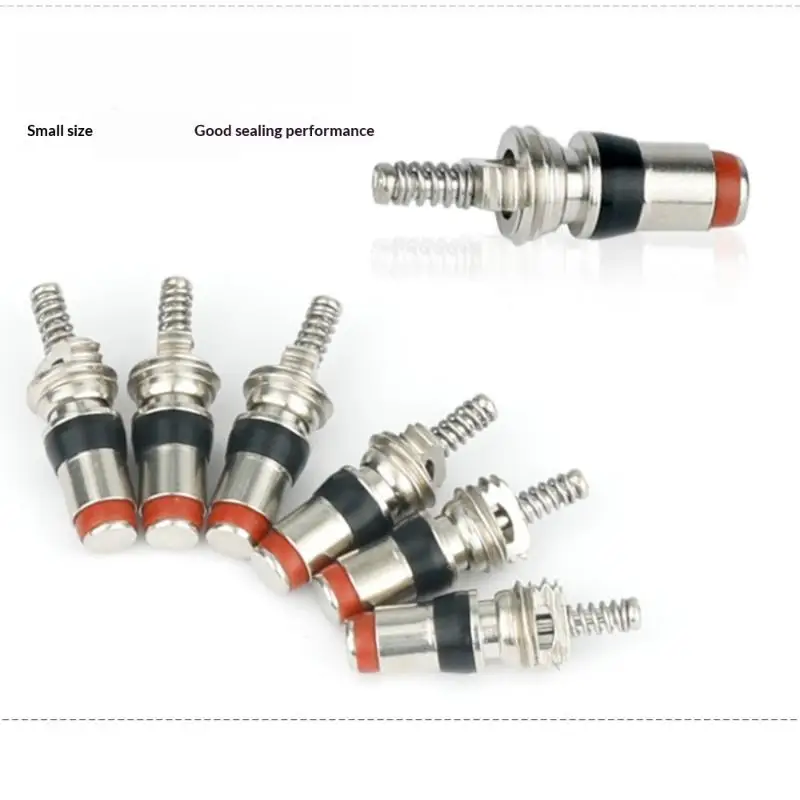 10/20Pcs 5V1 Threaded AV Schrader Valve Core Scooter Bicycle Flat Bottom Nozzle