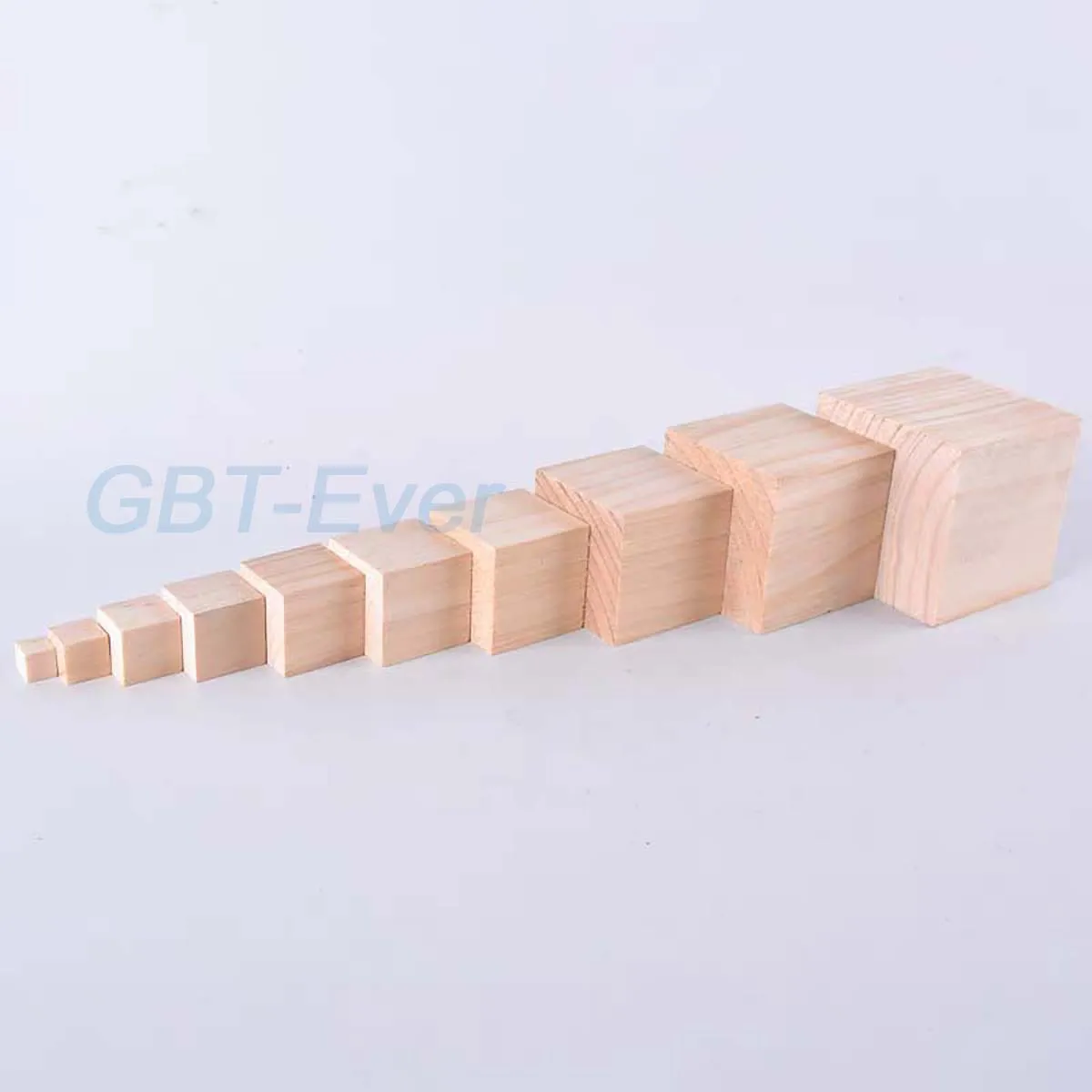 1/2/5Pcs 10mm~70mm Natural Solid Unfinished Pine Wood Blocks Wood Cubes for Puzzle Making Photo Blocks Crafts DIY Accessories