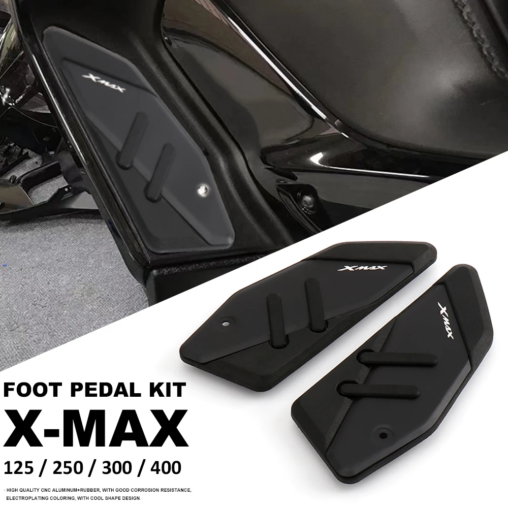 

New XMAX300 Motorcycle Footrest Foot Rest Pads Pedal Plate Board Pedals For YAMAHA XMAX125 XMAX250 XMAX400 X-MAX 125 250 300 400