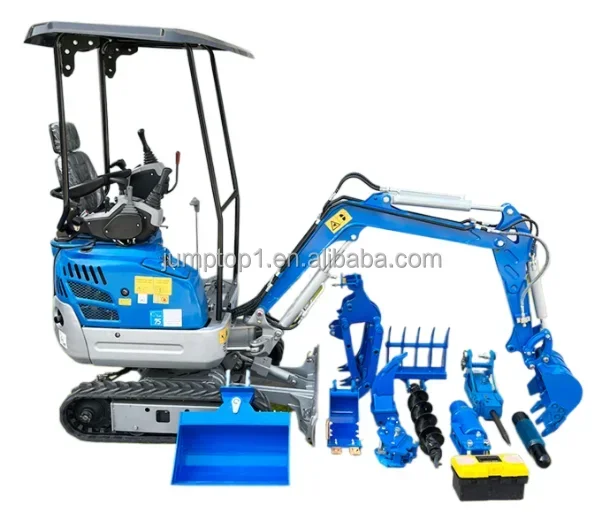 1.5ton Crawler Excavator with EPA Engine Kubota  Eaton Hydraulic Cylinder Shimadzu Pump 1-Year Warranty