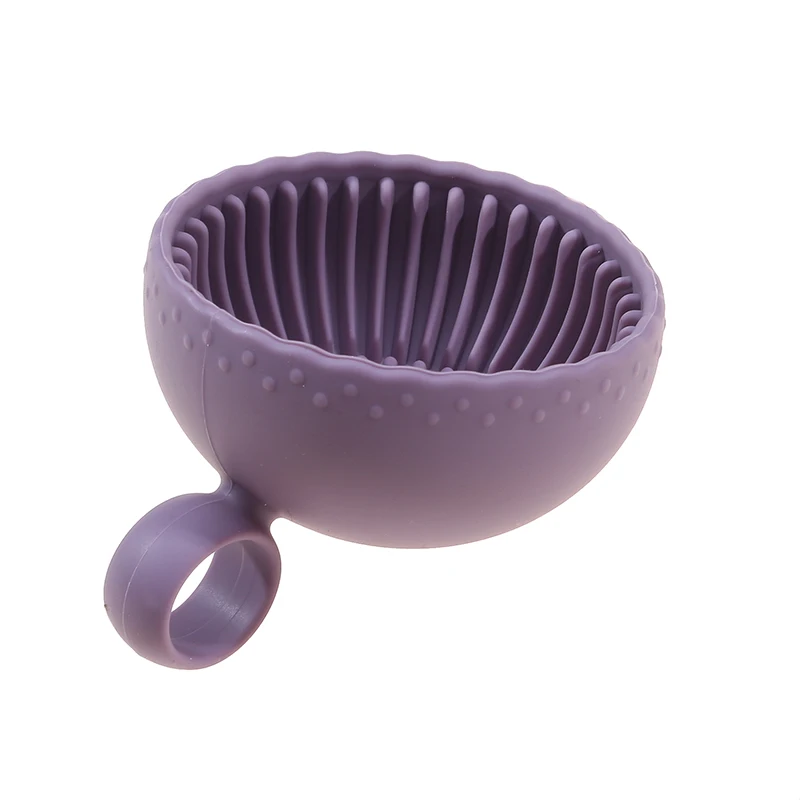 Boîte à récurer en silicone pour le nettoyage des pinceaux de maquillage, bol à poudre pliable, brosses à fard à barrage, polymères souples, outils de beauté