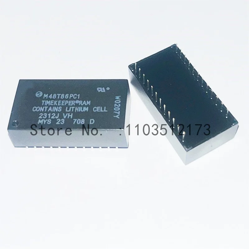

2PCS M48T86PC1 M48T86PCI DIP-24 Clock battery chip IC New