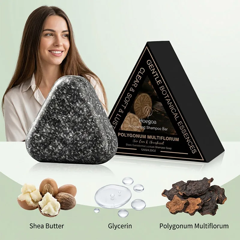 

Шампунь HOEGOA Polygonum Multiflorum Triangular с экстрактами различных трав, увлажняющий, регулирующий жирность, очищающий.