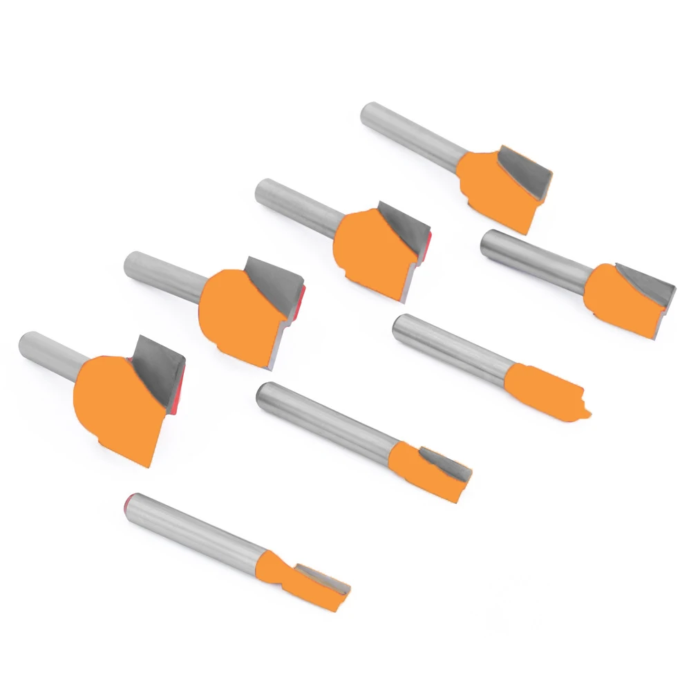 1PC 1/4" 6.35MM Shank Milling Cutter Wood Carving Wood Cleaning Bottom Bit Straight Router Bit Clean Milling Cutter Woodworking