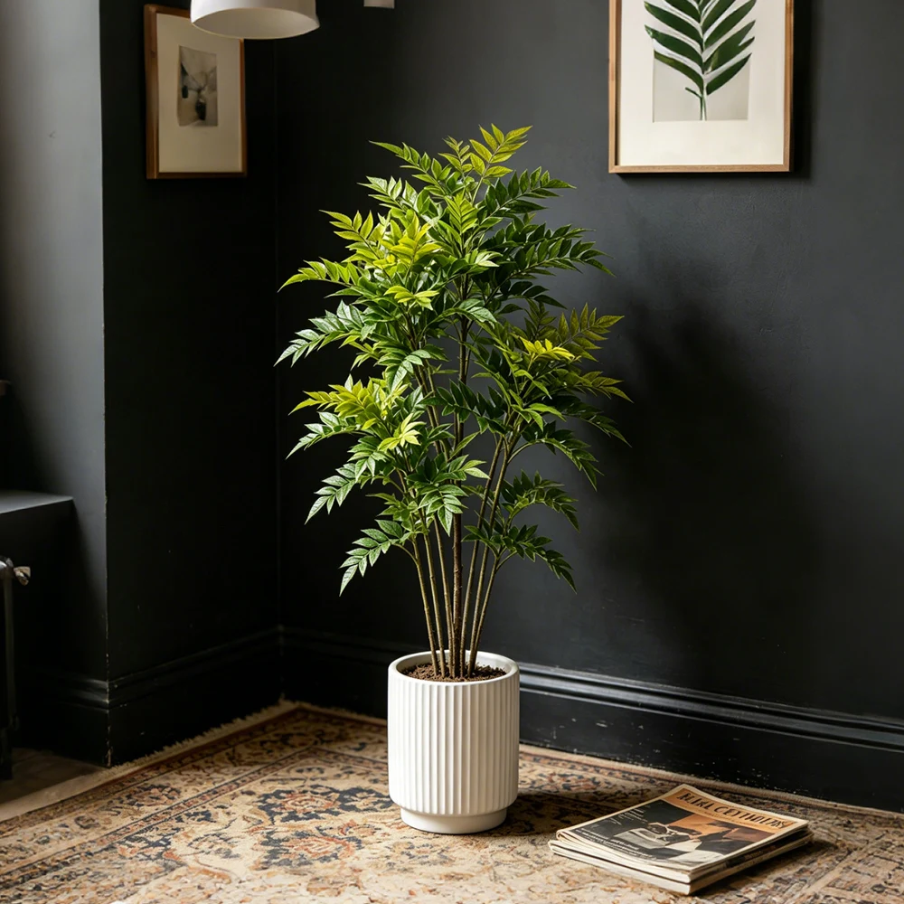 Искусственные растения Нандина – обзор и цена Ficus Lyrata Tree