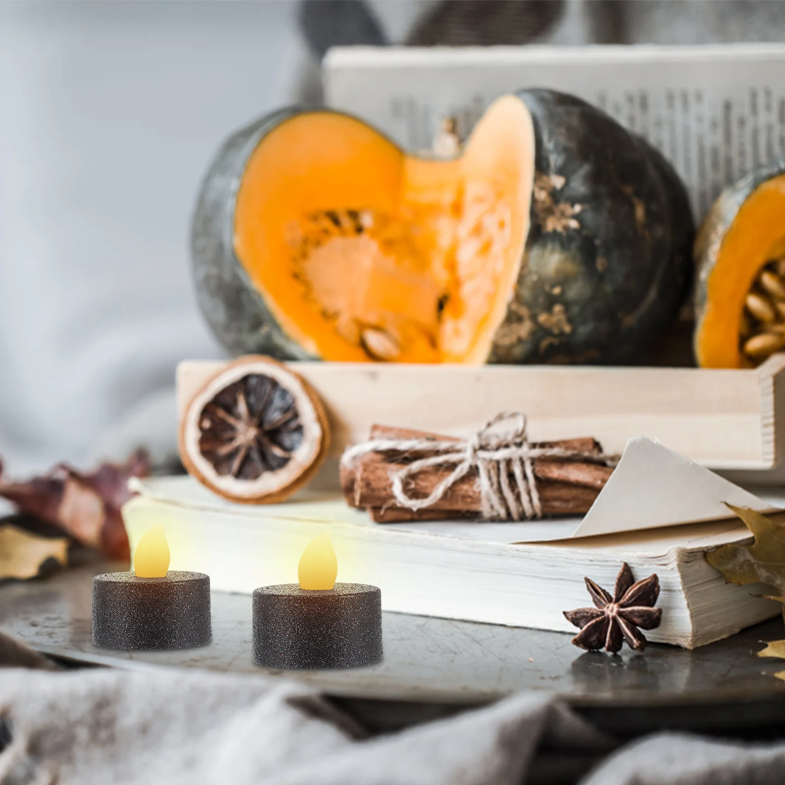 

12Pcs Flameless LED Lights Operated Tealight Candles for Home Decor Wedding Party Atmosphere Warm Lighting