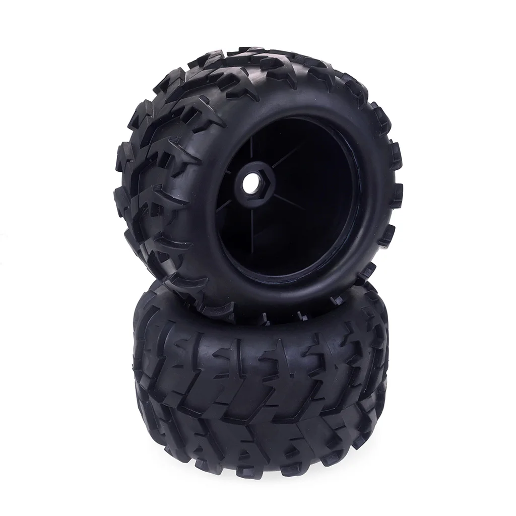 2PCS ZD Racing Accessories 1/8 Monster Truck Wheels Tires fFor Redcat Rovan HPI  Savage  Car Hub And Tire   Parts