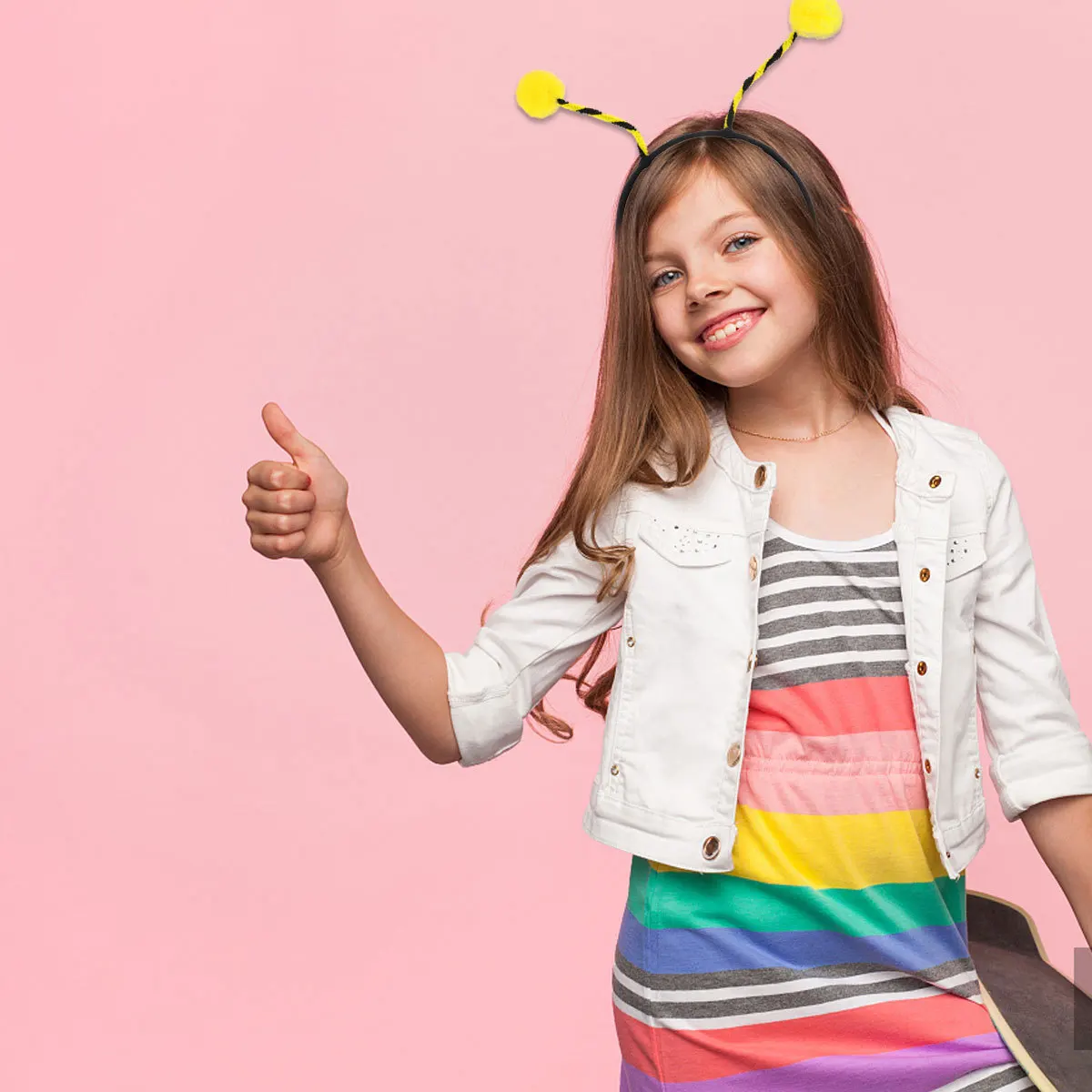 Cerchietto per capelli con antenna per fascia per capelli da 4 pezzi per bambini Design che scuote la molla Durevole accessorio per costume da festa per cosplay Styling per capelli