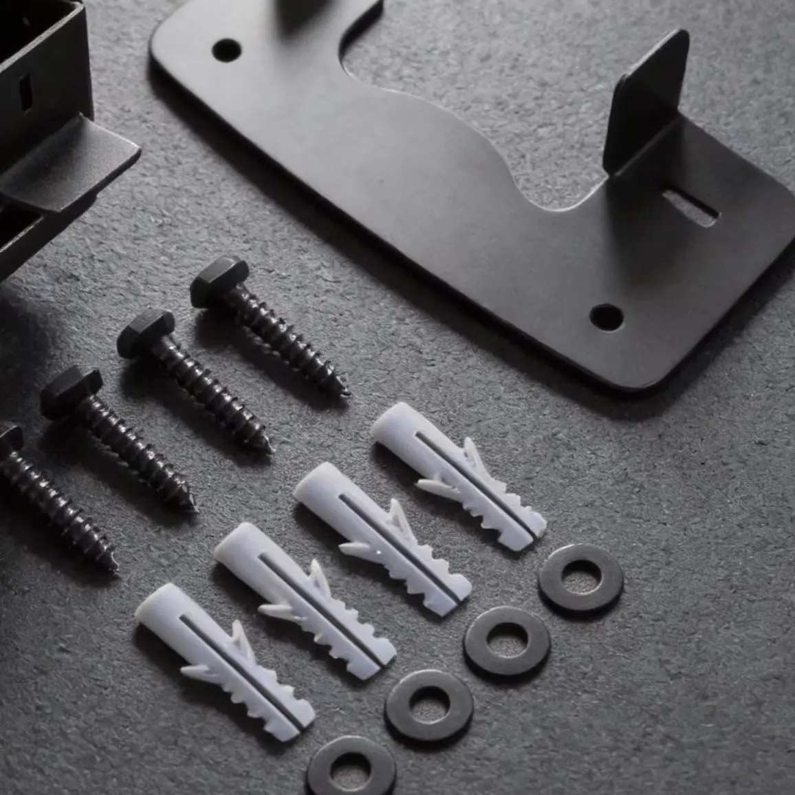 

Heavy-Duty Wall Mounted Storage Rack For Standard Metal Carts, Black Garage Organizer Tool Storage Holder