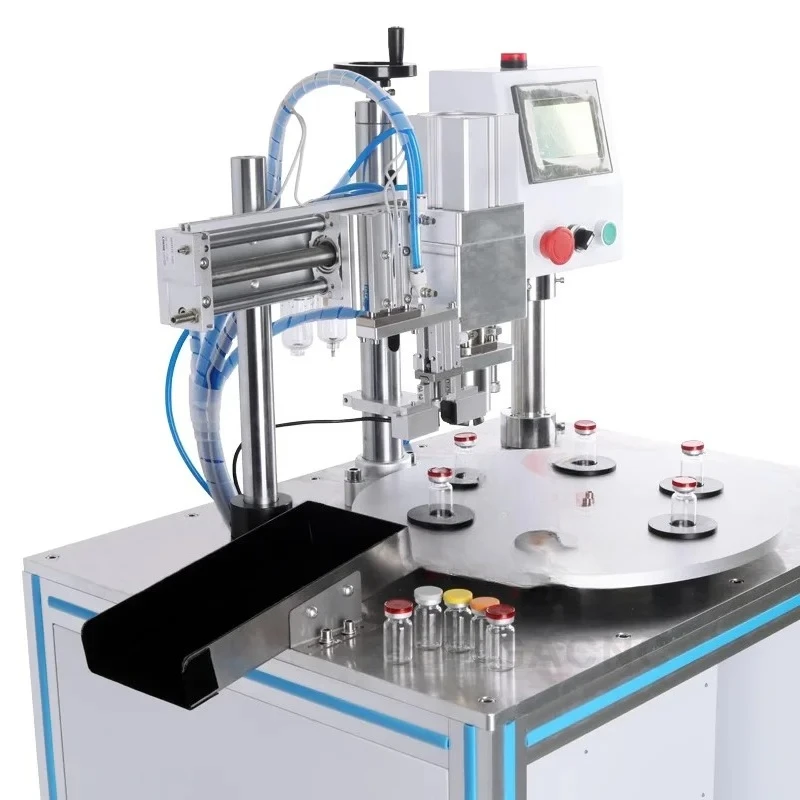 60W Full Automatic Indexing Plate Capping  for Vials Pneumatic Capping  Sealing Machine Capping